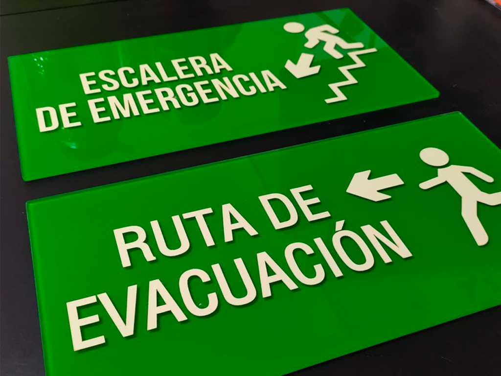 señalización emergencia