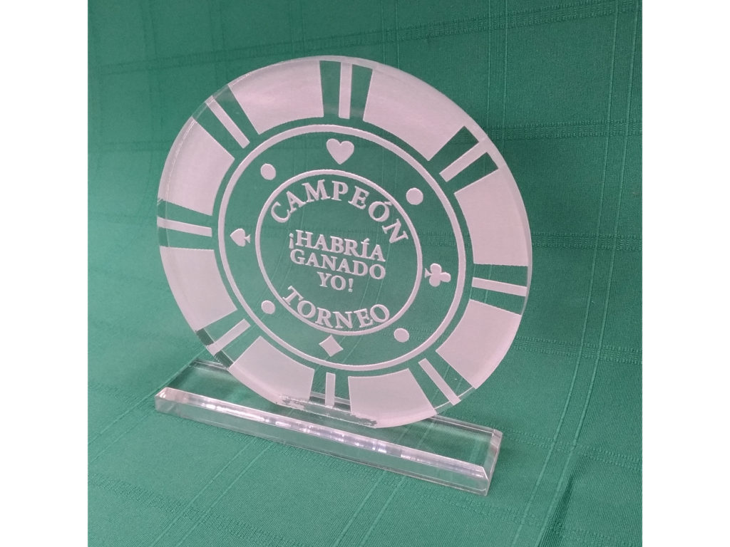 trofeo grabado laser